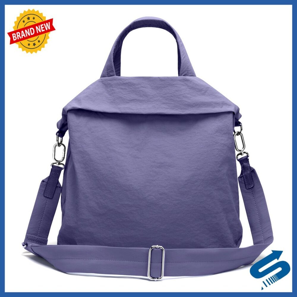 Large 19L Nylon Hobo Tote Crossbody Bag with Adjustable Strap